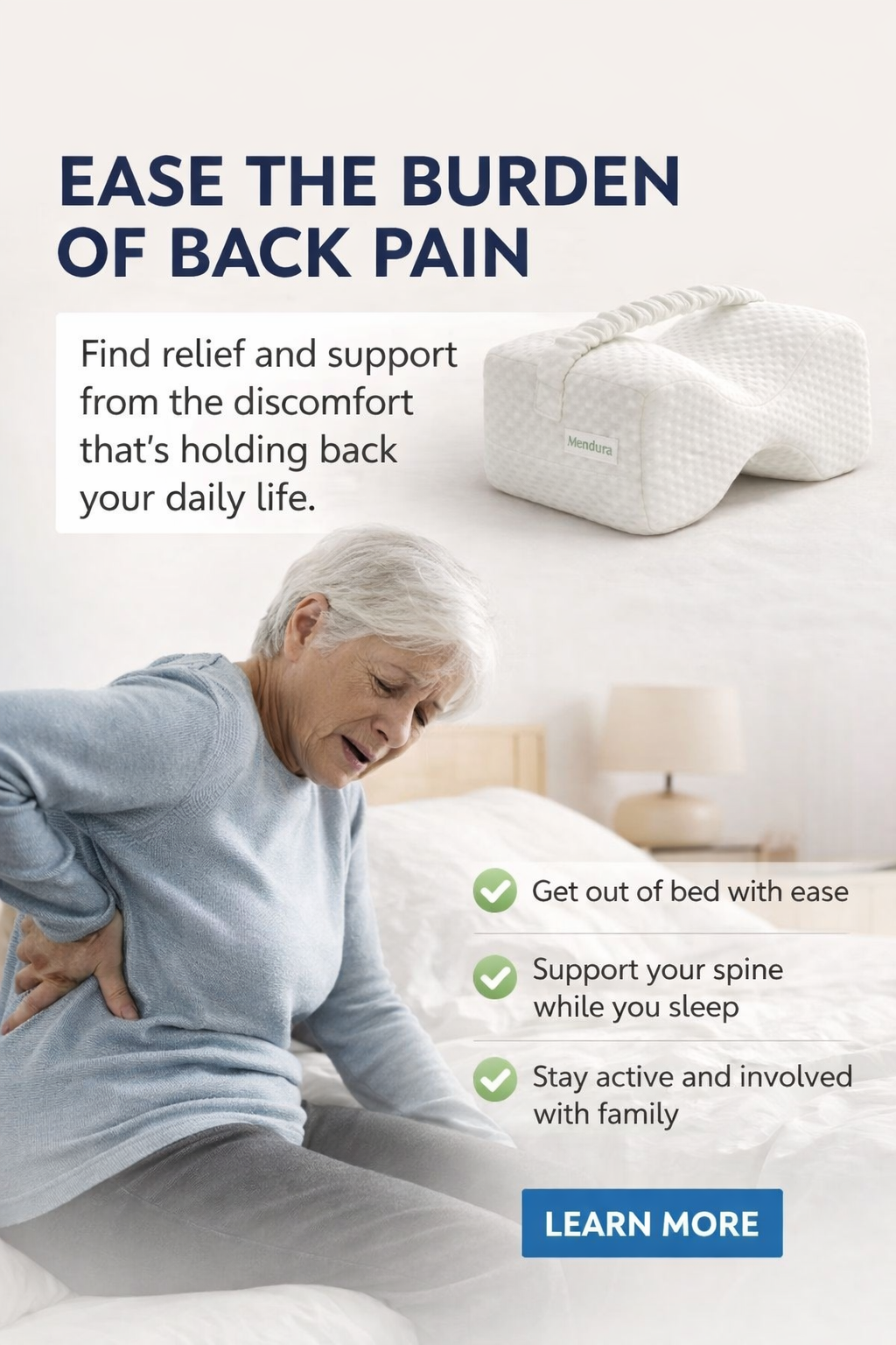 Back Pain Knee Pillow